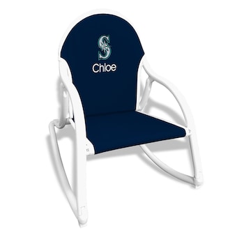 Navy Seattle Mariners Children's Personalized Rocking Chair