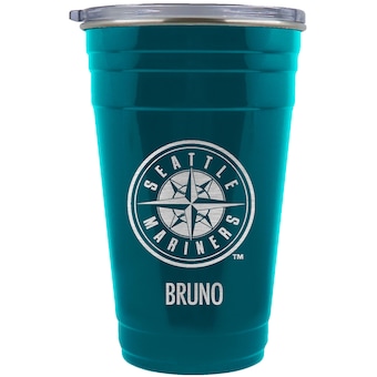 Seattle Mariners Team Logo 22oz. Personalized Tailgater Travel Tumbler