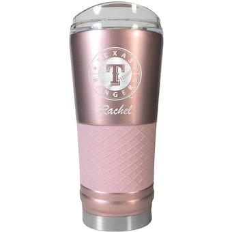 Texas Rangers 24oz. Personalized Rose Gold Draft Tumbler