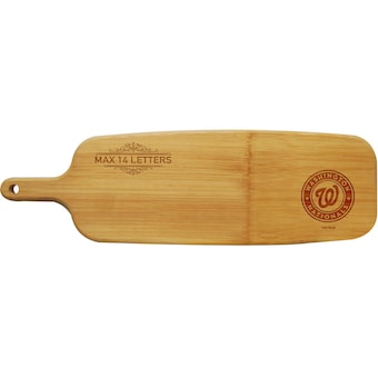 Washington Nationals Personalized Bamboo Paddle Serving Board