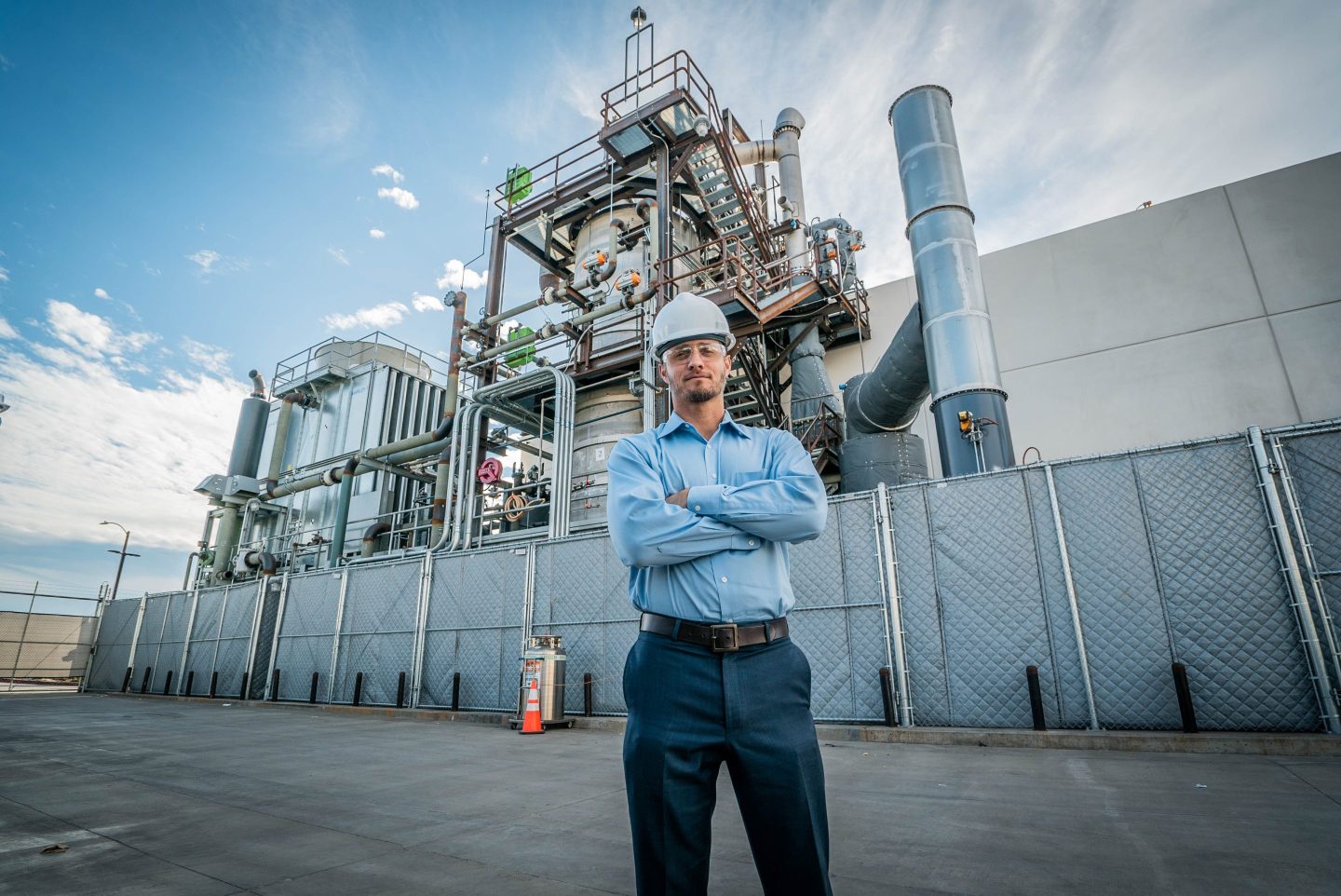 Newlight CEO Mark Herrema at the Eagle 3 Production Facility in California.