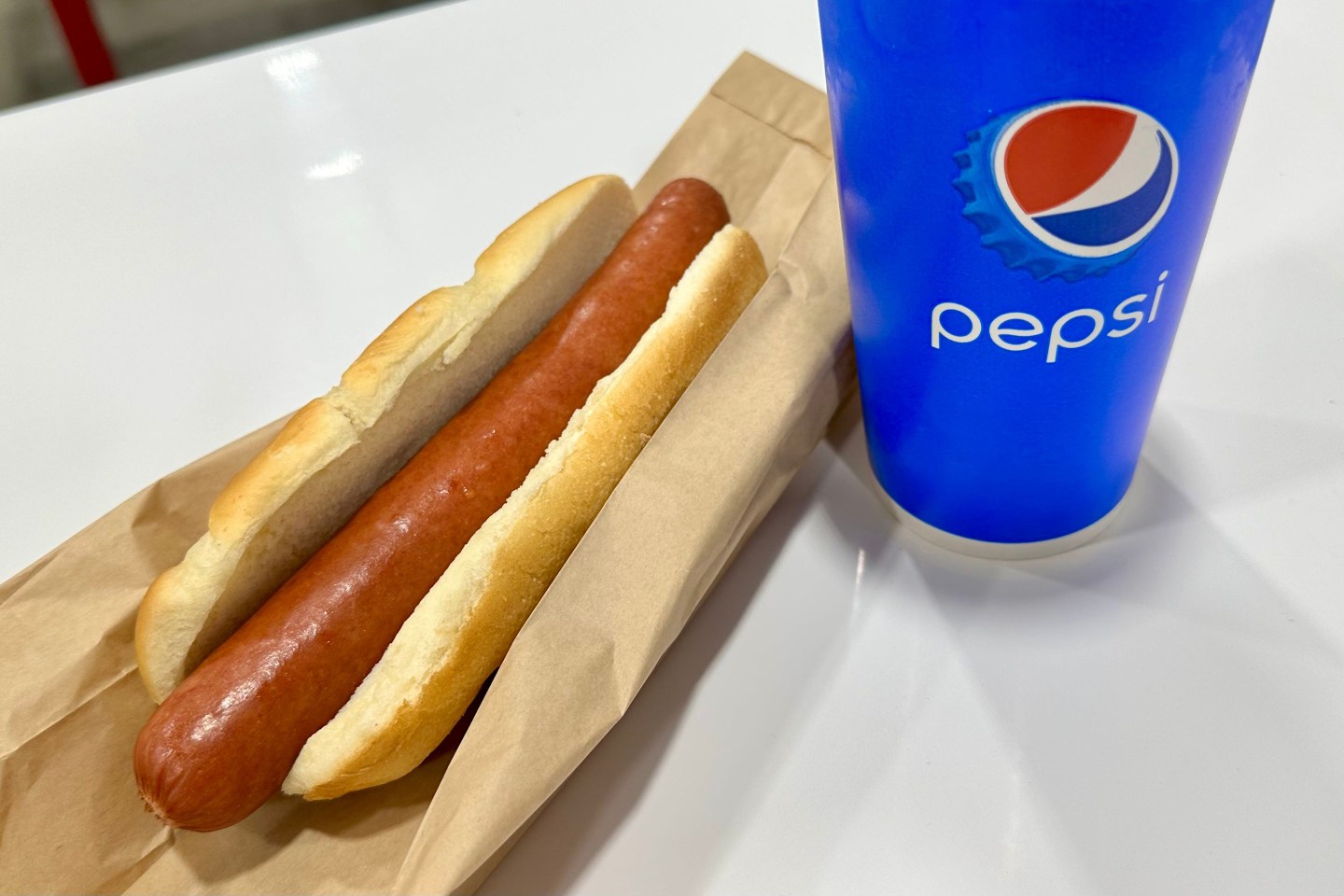 This hot dog and drink combo is single handedly the most popular food court option at Costco.<br />
Bev Shaffer / USA TODAY NETWORK/Reuters