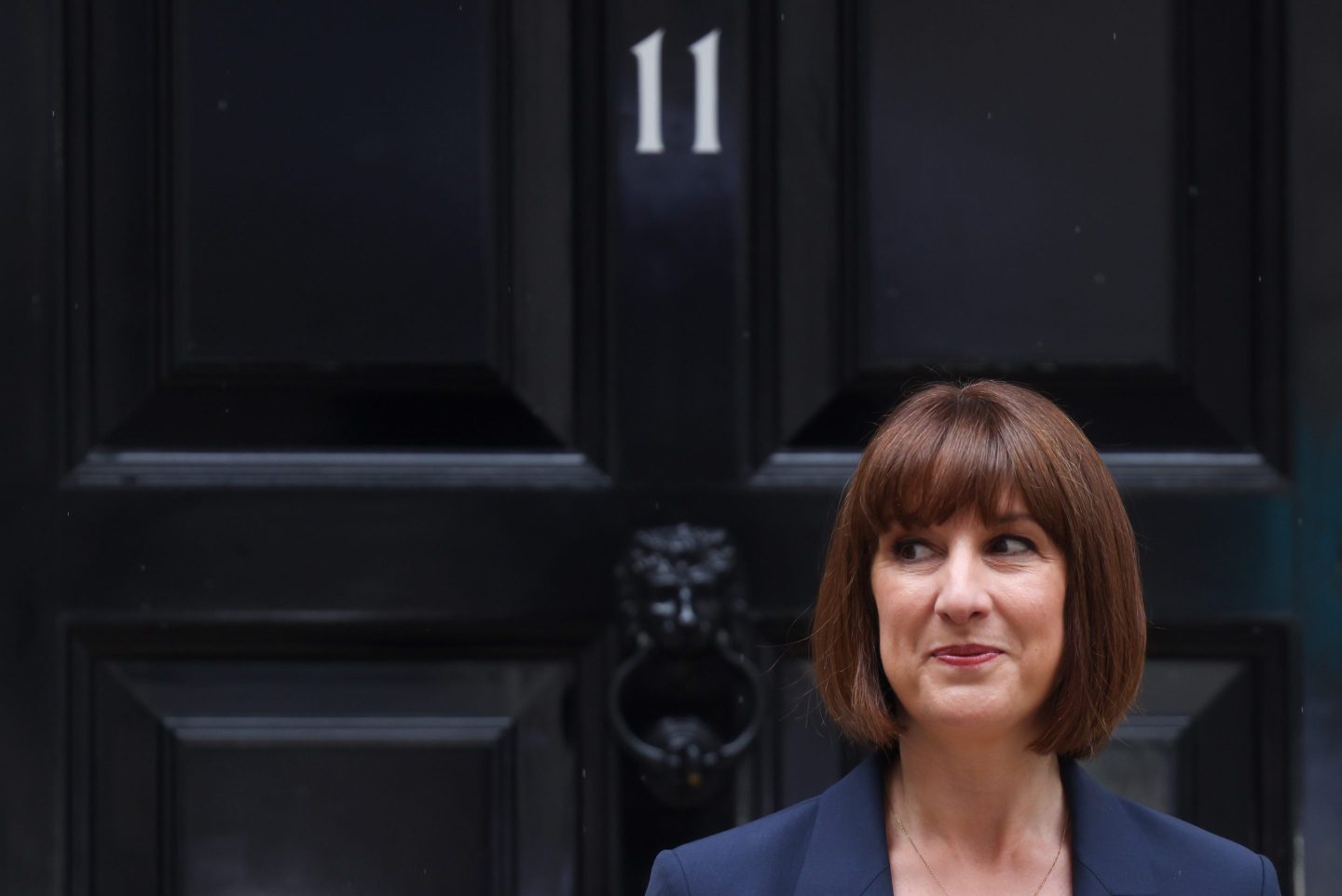 Rachel Reeves, UK chancellor of the exchequer, outside 11 Downing Street in London, UK, on Friday, July 5, 2024. New British Prime Minister Keir Starmer promised a government of &#8220;stability and moderation&#8221; after leading his Labour Party to a landslide election victory that ended 14 years of Conservative rule that became characterized by turmoil and infighting. Photographer: Hollie Adams/Bloomberg via Getty Images