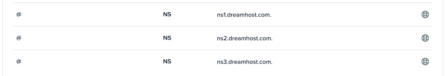 Image showing dreamhost DNS