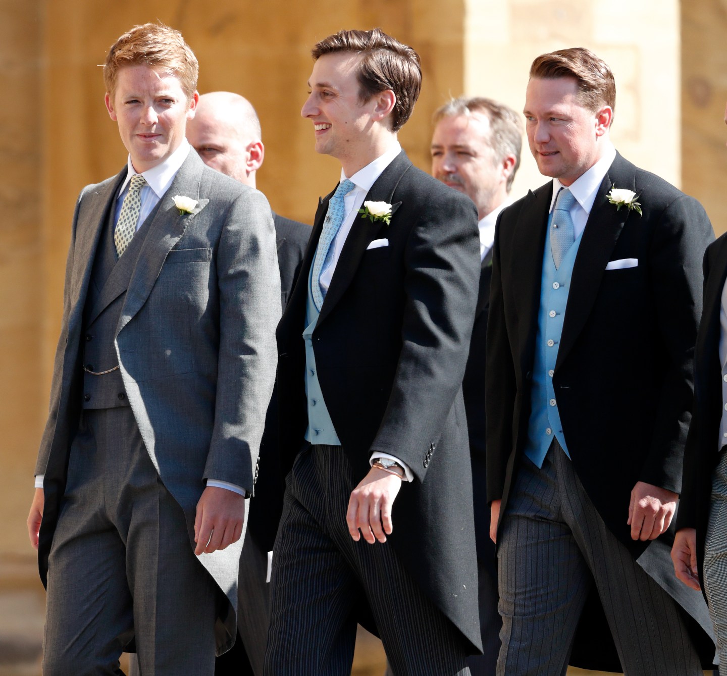 Arthur Landon (far right) attends the wedding of Prince Harry to Meghan Markle at St George’s Chapel, Windsor Castle, on May 19, 2018, in Windsor, England.