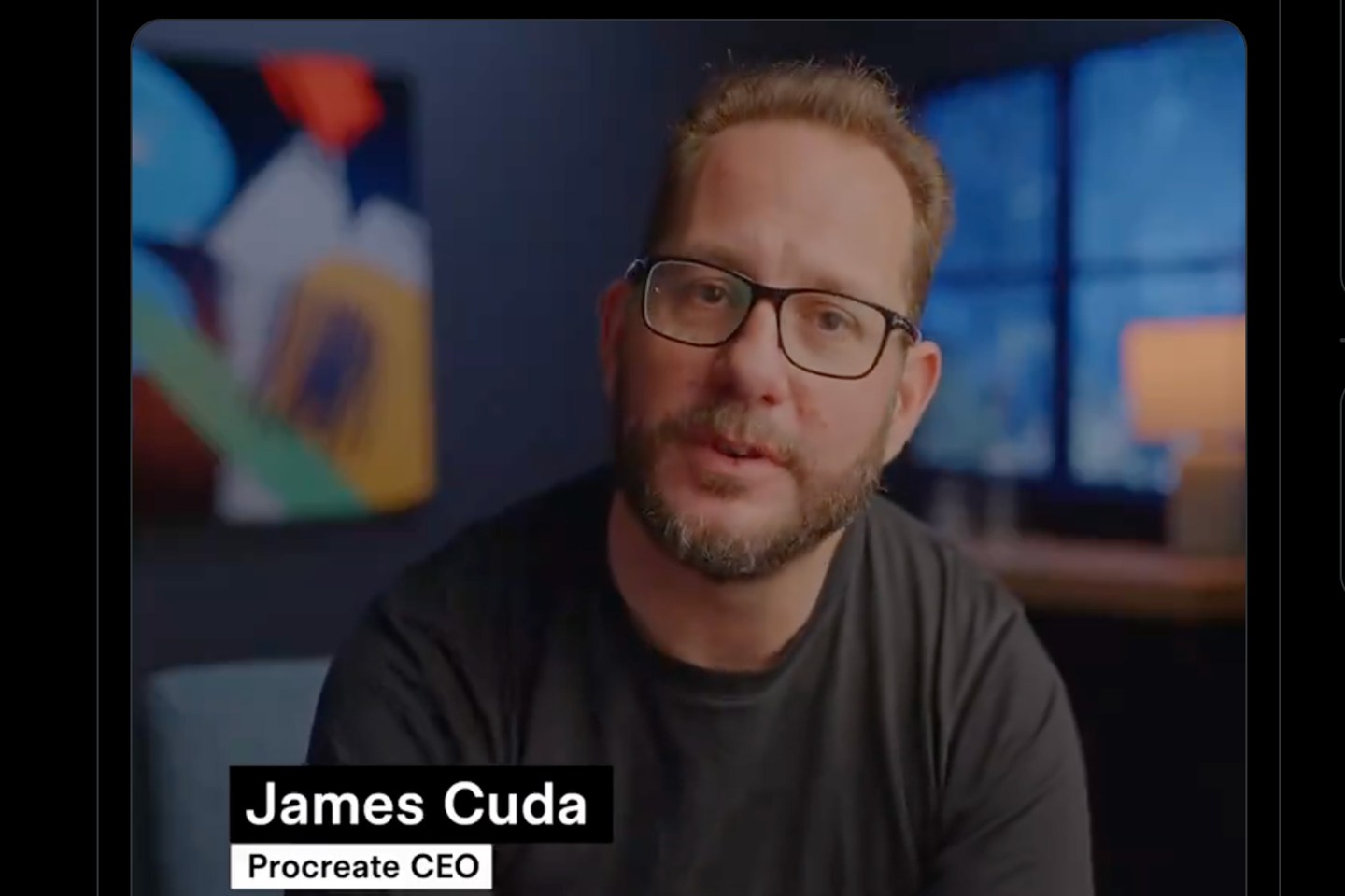 James Cuda Procreate CEO, Twitter screenshot