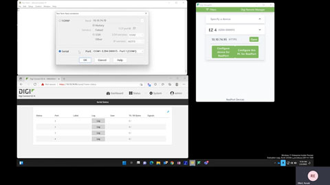 Comment configurer RealPort pour la communication série sur Digi Connect EZ 4i 