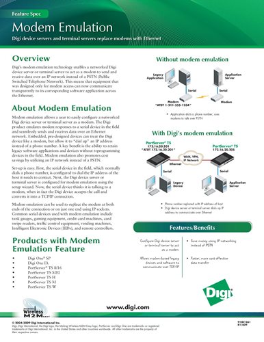 Les serveurs de périphériques et les serveurs de terminaux Digi remplacent les modems par Ethernet