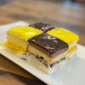 Chocolate and Lemon Doberge Squares