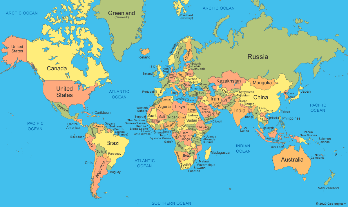 World Map: A clickable map of world countries :-)