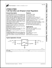 LP3965ESX-ADJ Datasheet