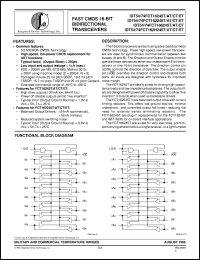 IDT54FCT162245TPAB Datasheet