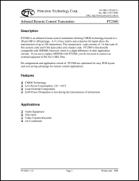 PT2560S-001 Datasheet