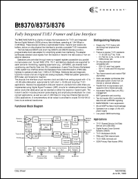 Bt8370KPF Datasheet