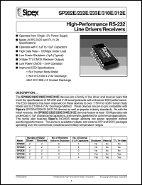 SP310AEP Datasheet