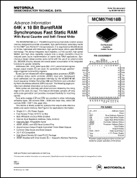 MCM67H618BFN10 Datasheet