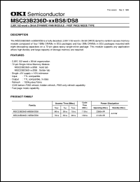 MSC23B236D-60DS8 Datasheet