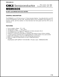 MSM6606GS-BK Datasheet