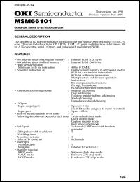 MSM66101-xxxJS Datasheet