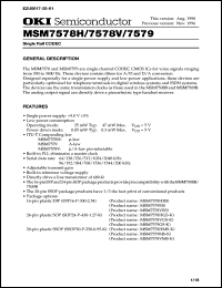 MSM7578VGS-K Datasheet