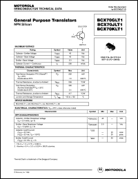 BCX70GLT1 Datasheet