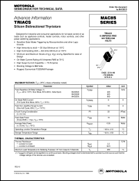 MAC8SD Datasheet