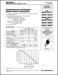 MJH11019 Datasheet