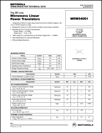 MRW3001 Datasheet