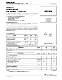 MRF464 Datasheet