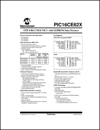 PIC16CE623T-04I/SO Datasheet