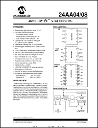 24AA08-/SM Datasheet