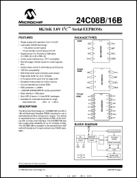 24C16B-E/P Datasheet