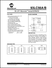 93LC56BXT-/SN Datasheet