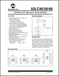 93LC56-I/SN Datasheet