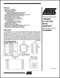 AT45DB041-CC Datasheet