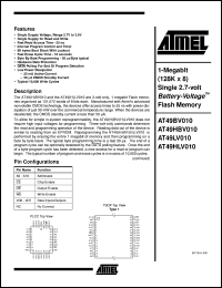 AT49HLV010-55TI Datasheet