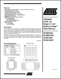 AT49BV040-20VC Datasheet