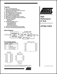 ATF22LV10CZ-25PI Datasheet