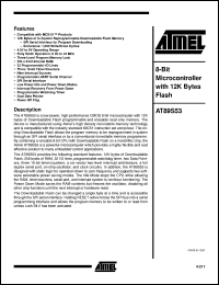 AT89S53-16AA Datasheet