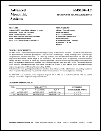 AMS1004-1.2BL Datasheet