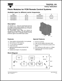 TSOP2256MQ1 Datasheet