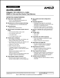 AM29LL800BT-200SC Datasheet