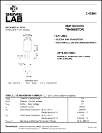 2N2894 Datasheet