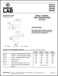 2N5405 Datasheet