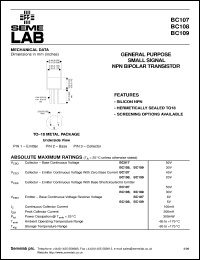 BC107 Datasheet