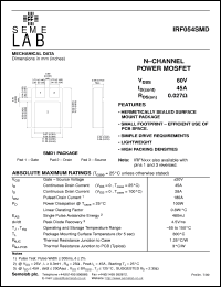 IRF054SMD Datasheet