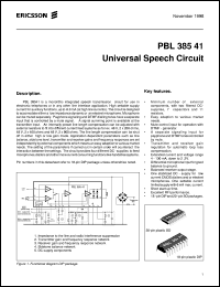 PBL38541/1N Datasheet