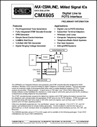 CMX624D2 Datasheet