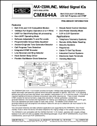 CMX644AP4 Datasheet