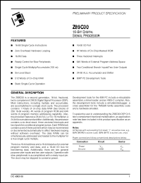 Z89C0015VSC Datasheet